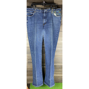 Coogi Womens Denim Jeans Size 17/18 Colorful Pattern VTG 90s Jean 39 x‎ 32